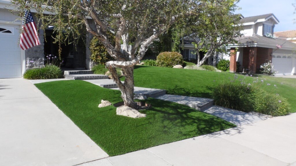 Front yard installed by Nevada Artificial Grass