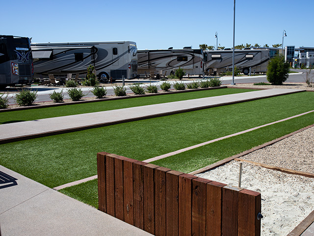 bocce ball artificial grass lawn