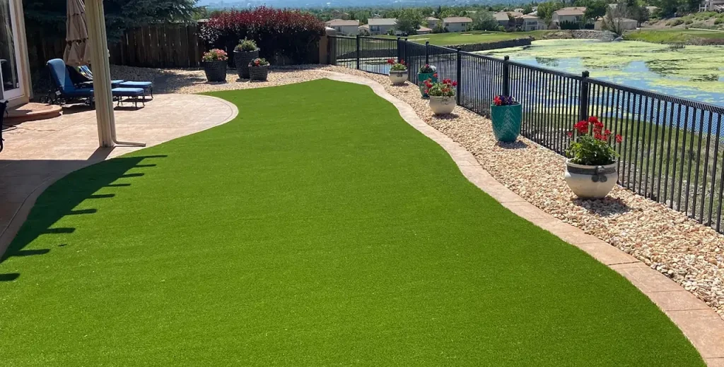 Artificial grass lawn in Reno, NV
