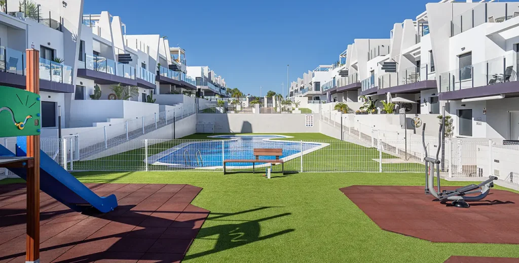 Artificial grass pool area from Nevada Artificial Grass