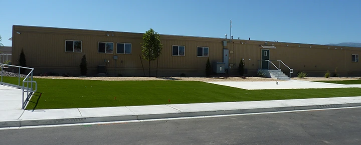 Artificial grass apartment lawn installed by NEvada Artificial Grass